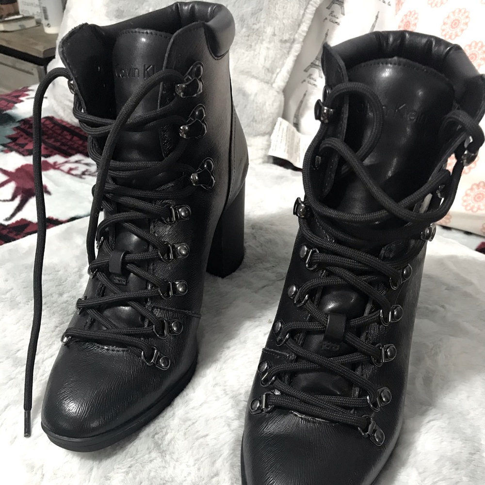 Calvin Klein Saffiano/Cow Roma black boot - Picture 2 of 4